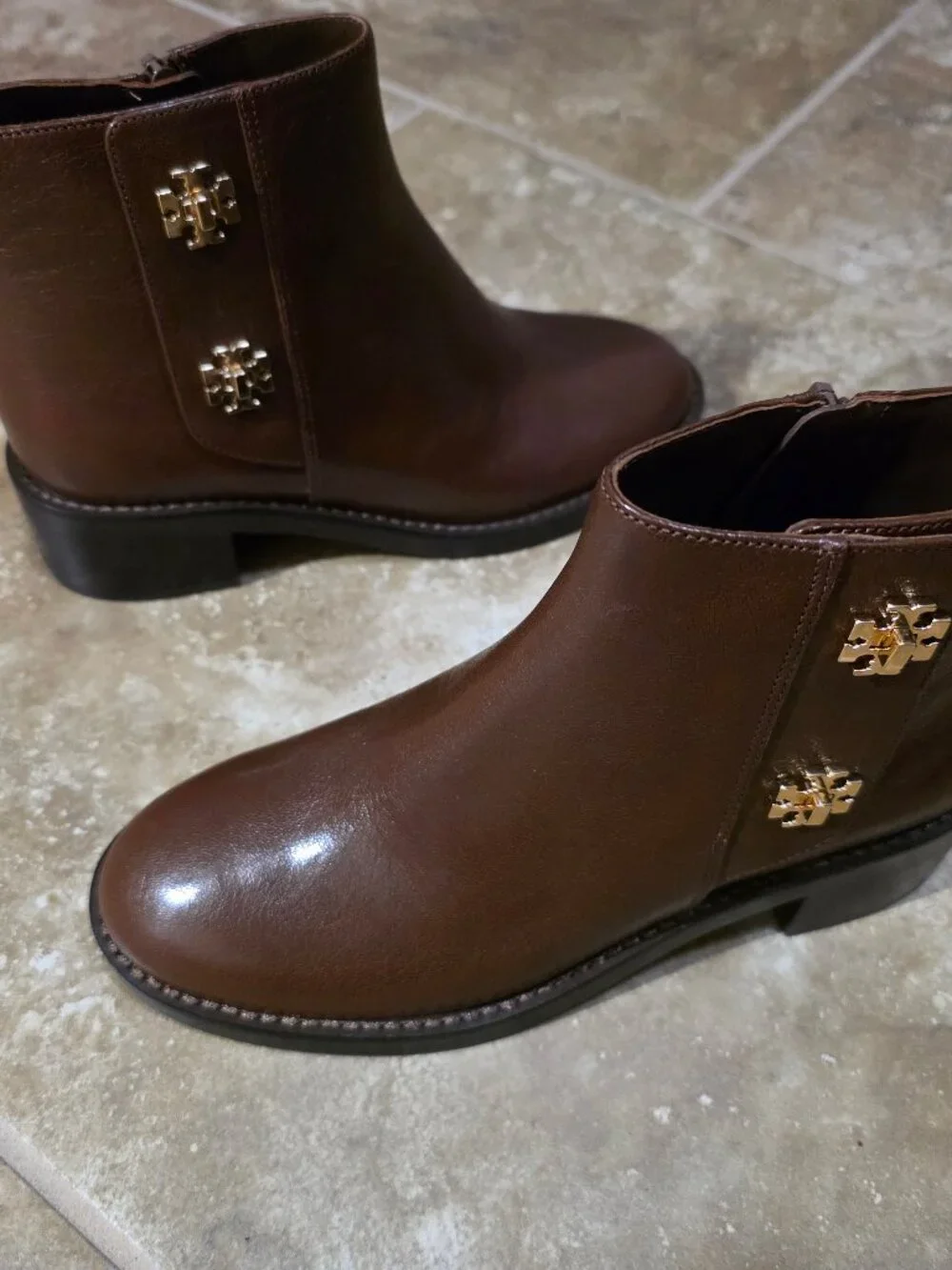 Tory Burch glossy brown